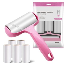 Lint Rollers Pet Hair Extra Stick Lint Remover, Pet Hair Removal Brush, PetLovers Extra Sticky,for Sofa, Bed,Carpet and More, Dog and Cat Lint Remover,1Roller + 6Refills