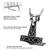 Cupimatch Men's Stainless Steel Wolf Head Thor's Hammer Celtic Knot