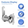 Thumb Operated Offset Cam Lock, 1" Cylinder Fits on 0.7"