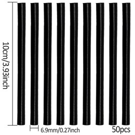 Pack of 50 Hot Glue Sticks 7 x 100 mm Hot Glue Sticks DIY Hot Glue Replacement Sticks Black Glue Sticks for Standard Hot Glue Gun