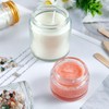 1oz Glass Jar with Lid, Hoa Kinh 30Pack Clear Round