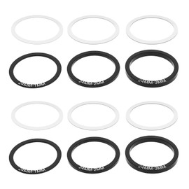 SING F LTD 12pcs Bike Bottom Bracket Gasket Bicycle Crank Crankset Bottom Spacer Crankset Shim Washers Parts Road Accessories for BB86/91/92/BB30/PF30, 24mm