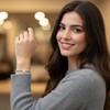 TClaudia Pulsera San Benito Plata 925 con Esferas para Mujer