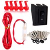 cciyu 5x 12LEDs Smoke/Amber Cab Roof Top Marker Running Lights