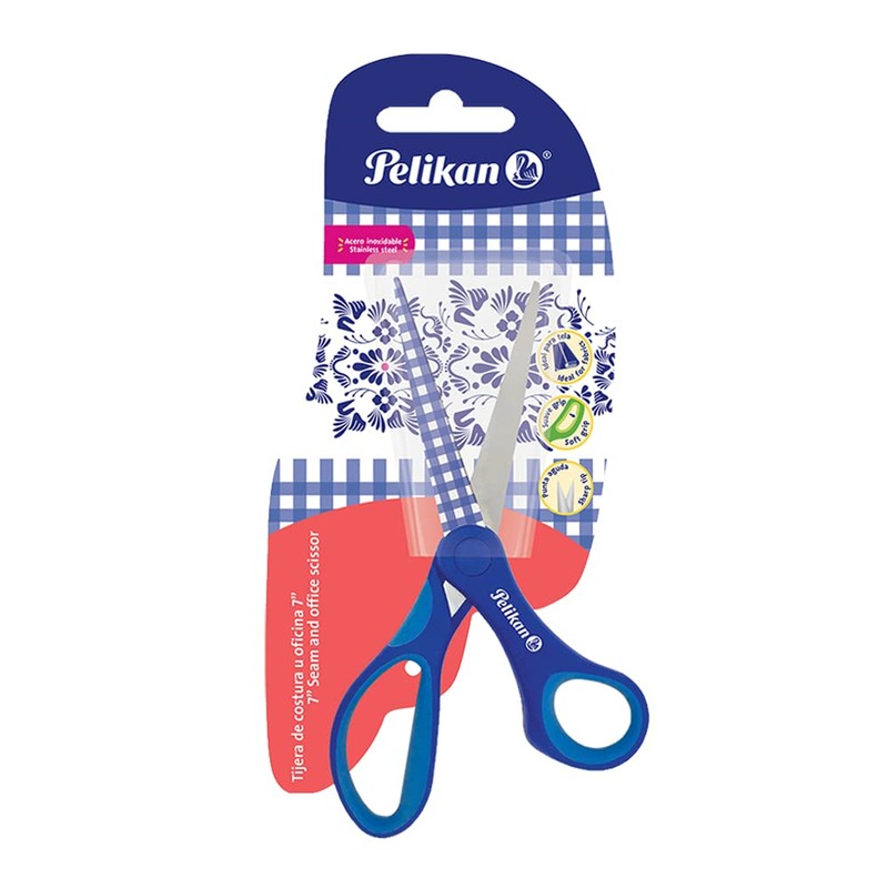 Tijera de Costura u Oficina Modelo Fancy 7" Marca Pelikan.