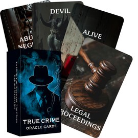 soulme True Crime Clues Oracle Cards, Conspiracy and Investigation Oracle Deck, 80 Clue Cards for Beginners