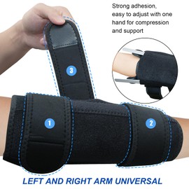 JASFLY Elbow Bandage Elbow with Removable Adjustable Metal Rails with 2 Rolls Skin Colour Bandage for Left and Right Arm
