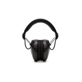 VentureGear™ Clandestine™ Electronic Earmuff, NRR 24dB, FREE SHIPPING - Black Graphite Pattern Ear Cup with Black Headband