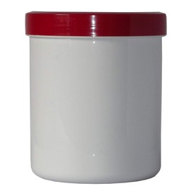 Fa.ars 1 Ointment Box Plastic Jars 500 g 625 ml Lid Red Ointment Container Plastic Can Screw Lid