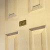 Axis Brass Sign Plate Toilet Sign, S Size, Gold, Stylish,
