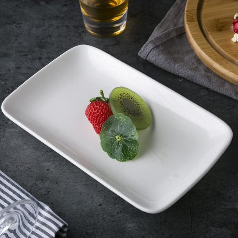 6 Pcs Rectangular Serving Plates - 7.48” X 4.72” Sushi,