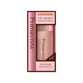 Primavista Natural Glow Lasting Liquid Foundation PO3 Pink Ochre 03 1.1 fl oz (30 ml)