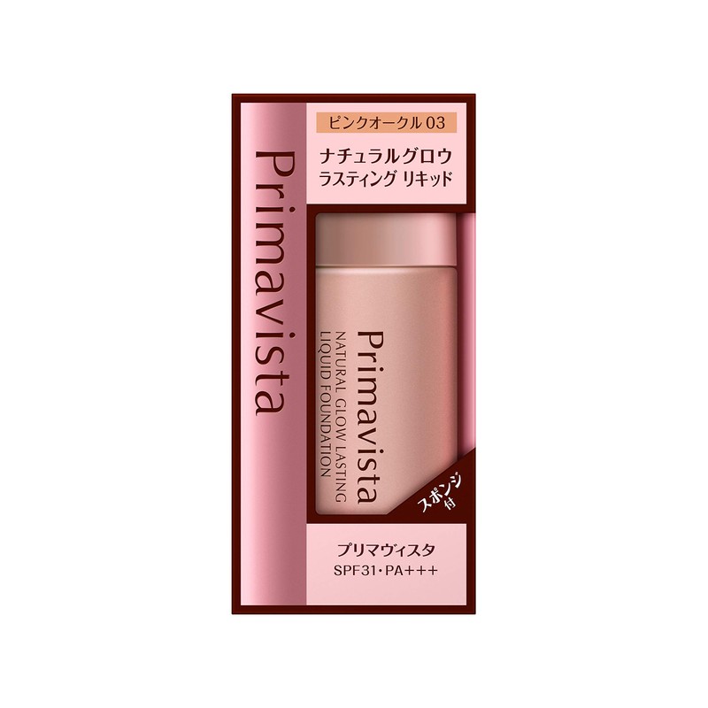 Primavista Natural Glow Lasting Liquid Foundation PO3 Pink Ochre 03