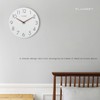 12'' Wooden Wall Clock - Plumeet Frameless Clocks with Silent