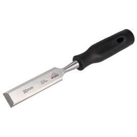Stubai 354330 Wood Chisel, Black, PP-Handle 30 mm, Silver