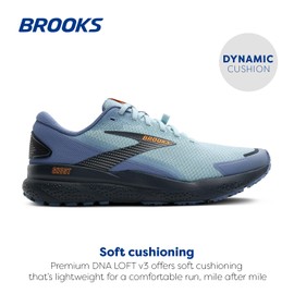 Brooks Men’s Ghost 16 Weatherized Neutral Running Shoe - Country Blue/Winter Sky/Ebony - 13 Medium
