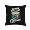 Adventurous Bay Area Ridge Trail California Throw Pillow
