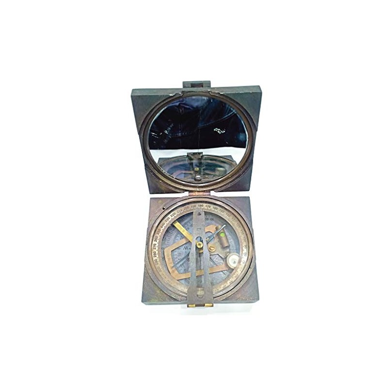 Antique London 1917 Compass,Brown Camping Compass, Gift Compass Antique Compass