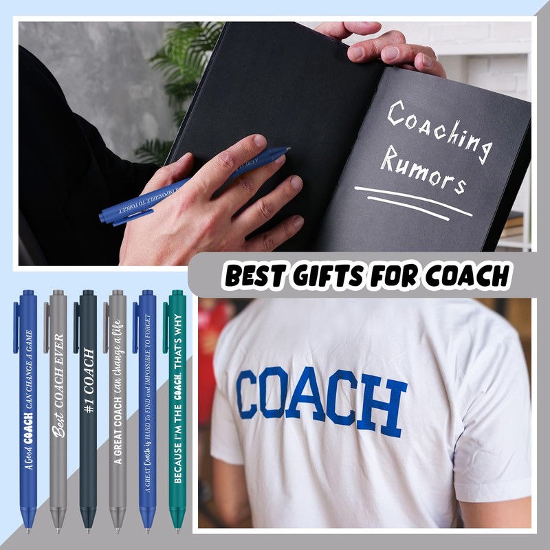 Humyoun 24 Pcs Coaches Appreciation Gifts Ballpoint Pen Sports Thank