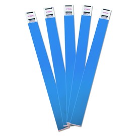 ADVANTUS Crowd Management Tyvek Wristbands, Sequentially Numbered, Blue, Pack of 100 (75442)