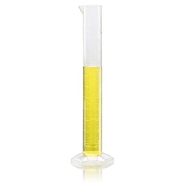 Globe Scientific 3703-100 Diamond Essentials PMP Graduated Measuring Cylinder, Class B, Tall Form, 100ml Capacity
