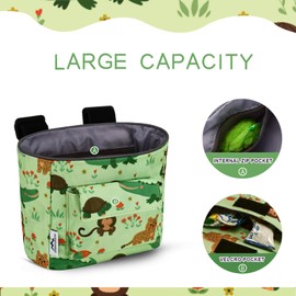 LOCAL LION Kids Bike Basket, Bike Handlebar Bag, Waterresistant Bicycle Basket, Thickened Bicycle Front Bag for Children's Balance Bike Tricycle Scooter