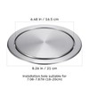 Hemobllo Stainless Steel Recessed Counter Trash can Lid Silent Flip