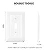 Modern Decorative Wall Plate Retro Wood Grain design Switch Cover