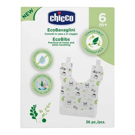 Chicco - Disposable Bibs Compostable 36 Pieces