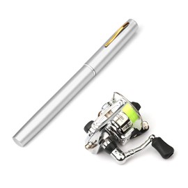 Lixada Fishing Equipment, Mini Fishing Rod with Fishing Reel, 1 m / 1.4 m / 1.6 m Bag Foldable Fishing Rod Reel Combo, Mini Pen Fishing Rod Kit, 7 Colours Mini Pocket Pen Fishing Rod
