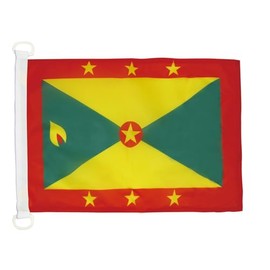 Grenada NAUTICAL Flag 18'' x 12'' - Grenadian flags 30 x 45 cm - Banner 12x18 in for boat - Drapeau Grenade AZ FLAG