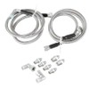 HGOLHZCC 70” Length SS Braided Transmission Cooler Lines Kit For GM 4L60E 4L65E 4L80E 6AN TH400