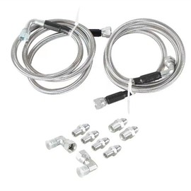 HGOLHZCC 70” Length SS Braided Transmission Cooler Lines Kit For GM 4L60E 4L65E 4L80E 6AN TH400