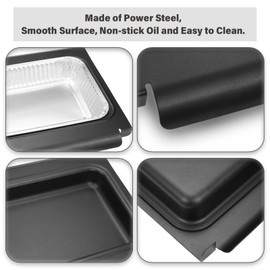 Colector de grasa con paquete de 10 revestimientos de aluminio para parrilla Weber Spirit/Spirit II 200/300 Genesis y Genesis II LX200/300, pieza de repuesto para Weber Traveler 67047 83156 6415