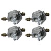 4 UK Forged Galvanized Right Angle Clamps aka Rigid Clamps