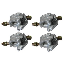 4 UK Forged Galvanized Right Angle Clamps aka Rigid Clamps Cheeseborough Clamps (4)