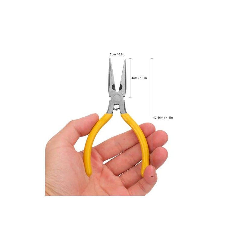 15 Pack Mini Needle Nose Pliers, 5 Inch Thin Needle