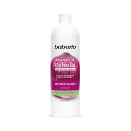 Babaria - Shampoo Anticaida | Shampoo de Cebolla| Sin Olor y Sin Lagrimas |Estimula el Crecimiento Capilar| Protege el Color|Vegano | 700 ml