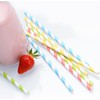 PEARL Paper Straws: 100 Retro Paper Straws in 4 Colours,