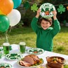 St. Patrick's Day Party 9 Inch Plates Green Shamrocks Gnomes