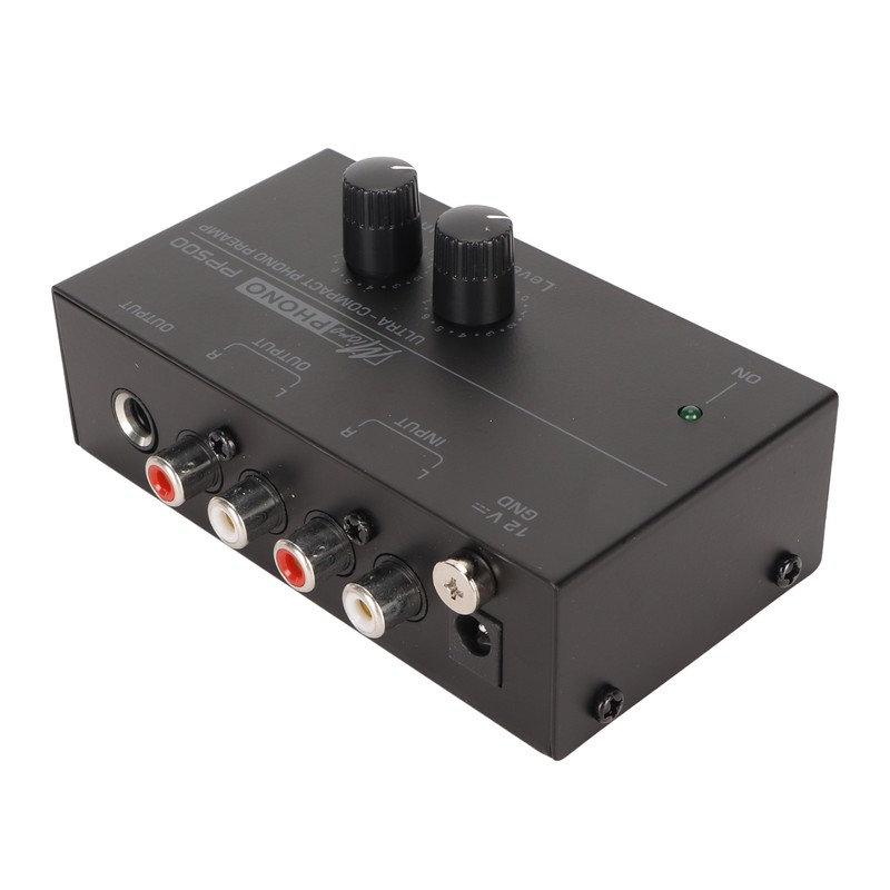 Phono Turntable Preamp Ultra Low Noise Independent Volume Control Phono