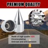 Cabtherlyn 33mm x 4 1/4" Chromed Spike Lug Nuts Covers