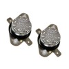 CompStudio 2 Pcs Temperature Controlled Switch Thermostat KSD301 115 Celsius