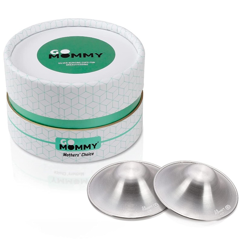 GoMommy Original Silver Nursing Cups Nipple Shields Cover Newborn Milk