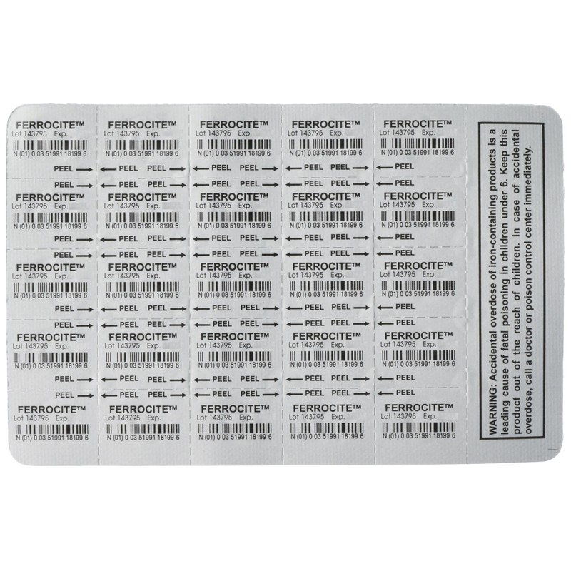 Ferrocite Tablets 100ct *Compare to Hemocyte* 324mg