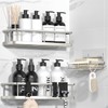 YASONIC Shower Caddy Adhesive, No Drill Bathroom Organizers, Rust Proof