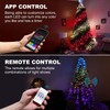 Horsetail Christmas Tree Lights Decorations with Ring Smart APP, 160LED