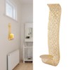 Shelving Solution Wall Sconce Candle Holder Gold Hollow Carved Exquisite