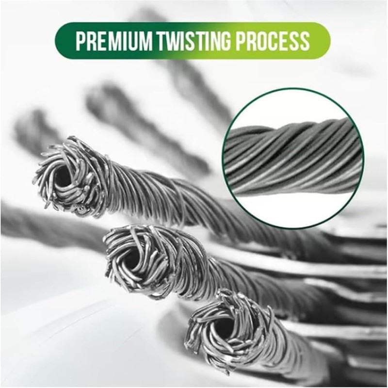 Steel Wire Grass Trimmer Head,6 Inch Wacker Cutter Replacement |