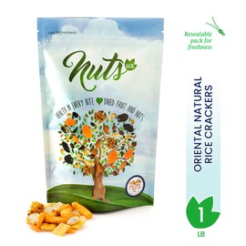 Oriental Rice Crackers, No Artificial Colors, Crunchy & Spicy, Natural!!! (1 LB)